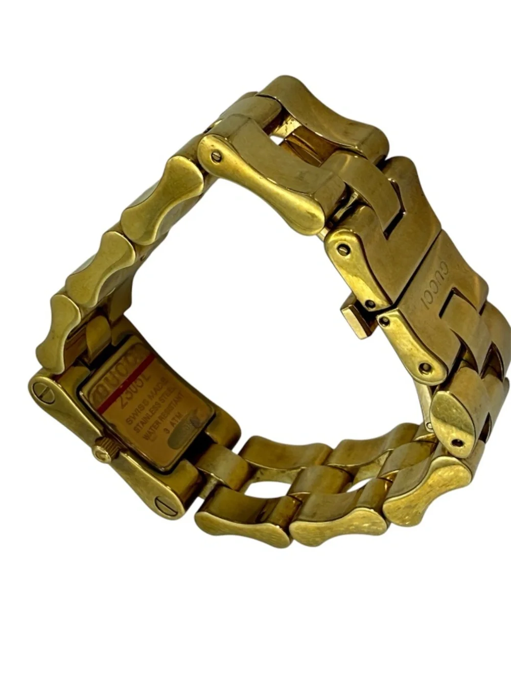 Vintage Gucci 2305L Gold Plated Swiss Quartz Watch - Working